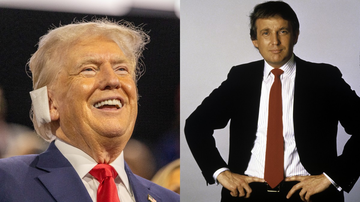 Ο Ντόναλντ Τραμπ νέος και τώρα