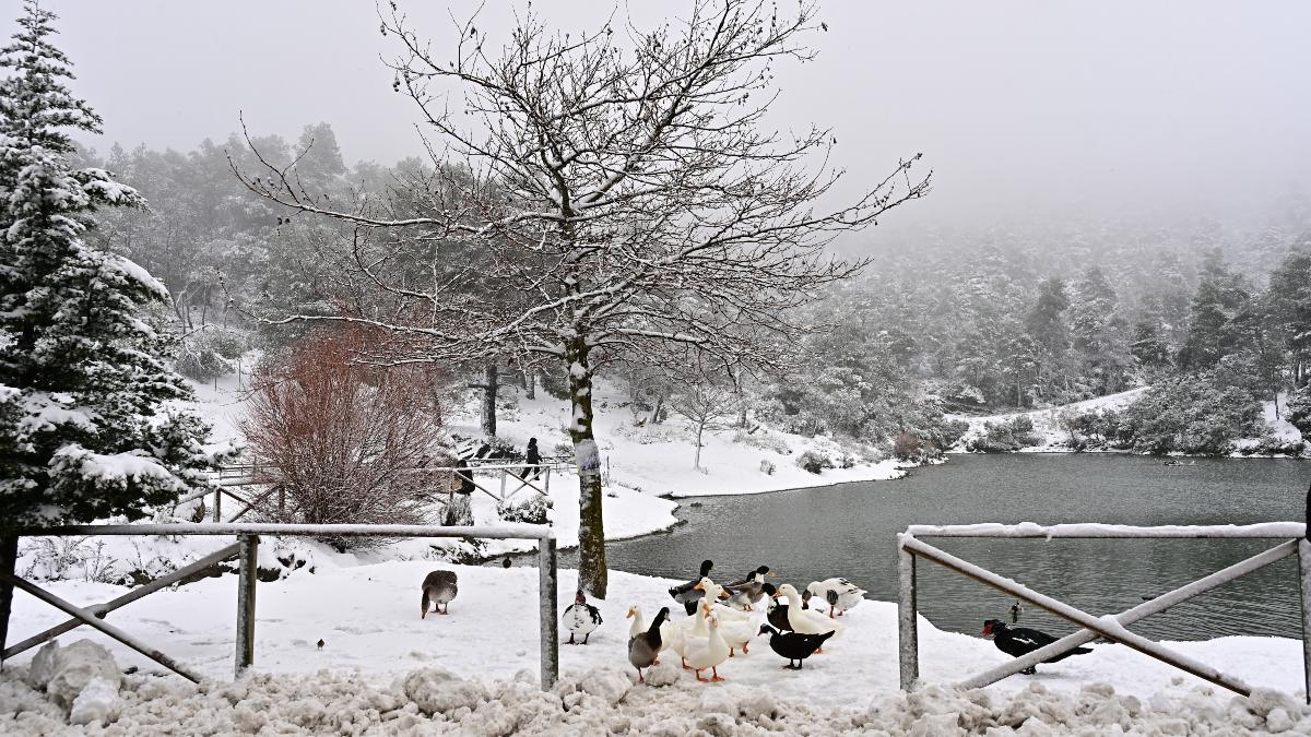 Χιονισμένο τοπίο στην Ελλάδα