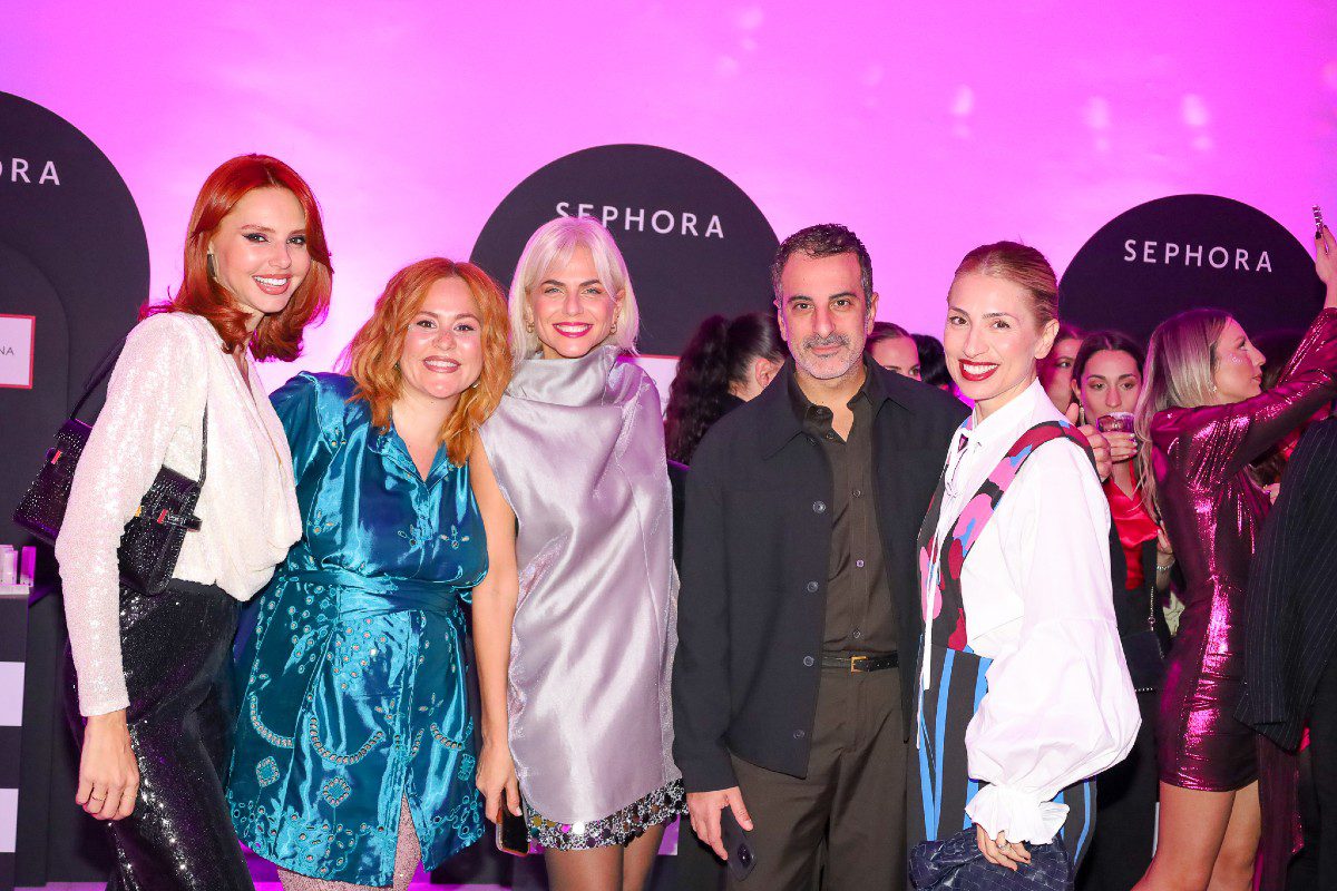 Η Έβελυν Καζαντζόγλου, η Αγγελική Δούκα CEO της Ginger Communications, η Χριστίνα Κοντοβά, ο Στέλιος Κουδουνάρης και η Μαρία Ηλιάκη