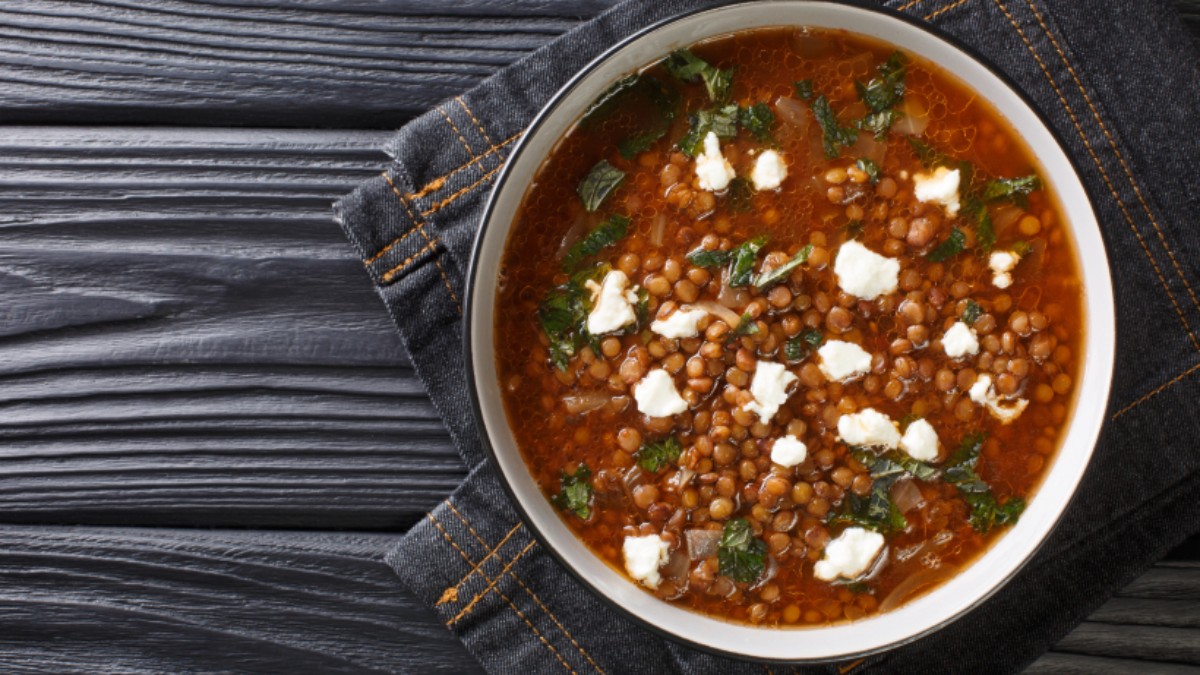 Φακές με φέτα