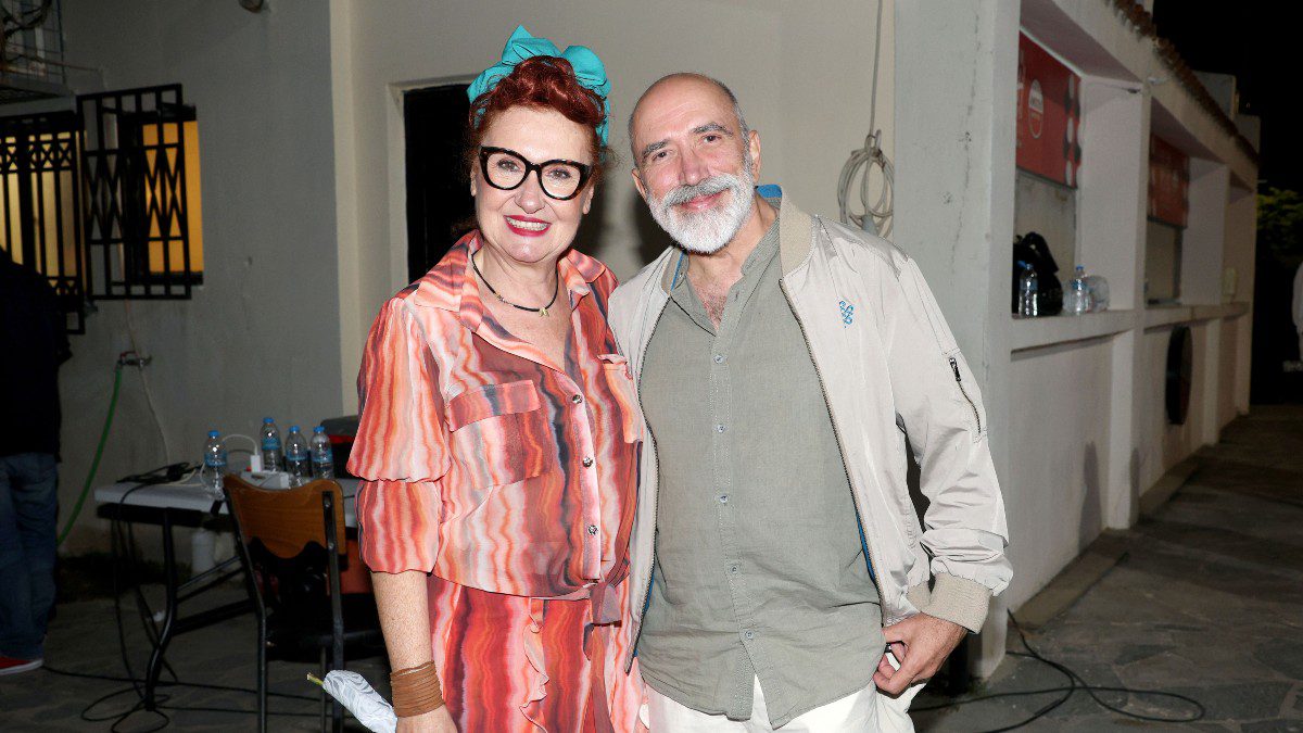 Η Φωτεινή Ντεμίρη και ο Χάρης Γρηγορόπουλος σε βραδινή έξοδο.