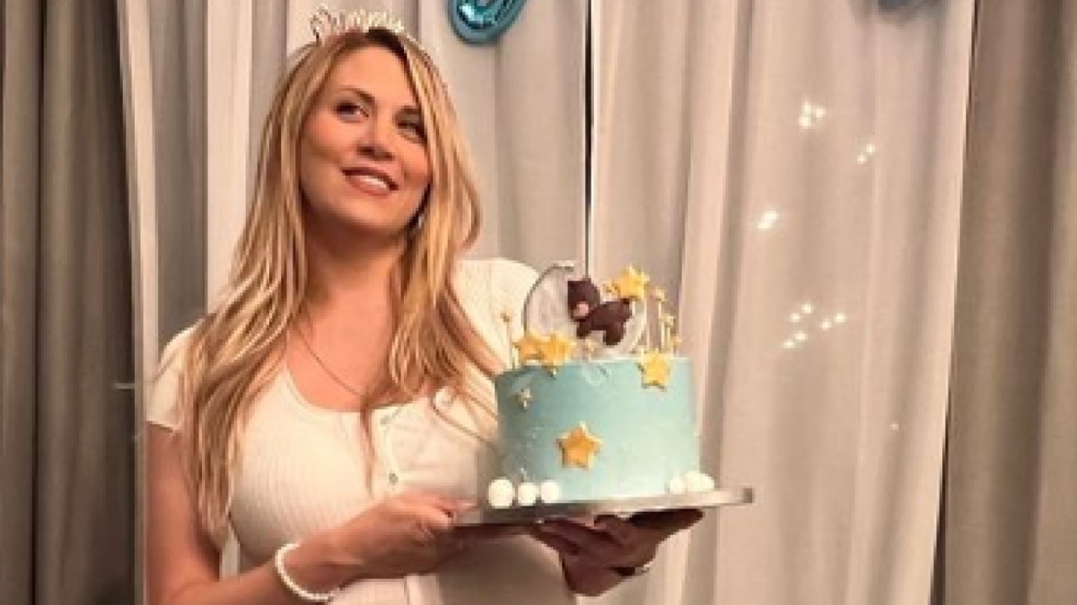 Η Φωτεινή Πετρόγιαννη στο baby shower για τον γιο της.