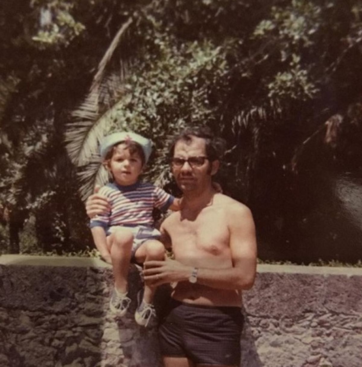 Ο Γιώργος Λιάγκας με τον μπαμπά του