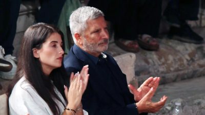 Ο Γιώργος Πατούλης και η Νάνσυ Κοίλου σε έξοδό του