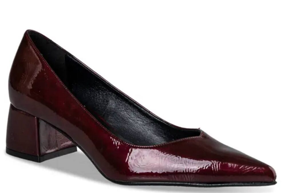 γόβες μπορντό envie shoes