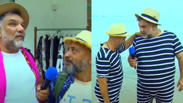 Ο Γρηγόρης Αρναούτογλου και ο Διονύσης Κυπριώτης στο The Roadshow.