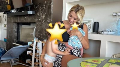 Η Κωνσταντίνα Σπυροπούλου με τα παιδιά της.