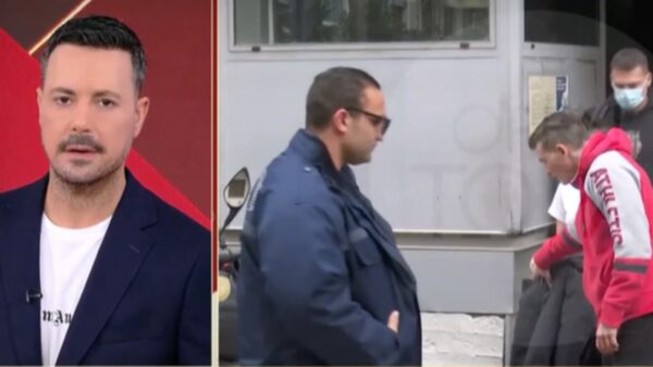 Ο Πέτρος Κουσουλός στο πλατό της εκπομπής του