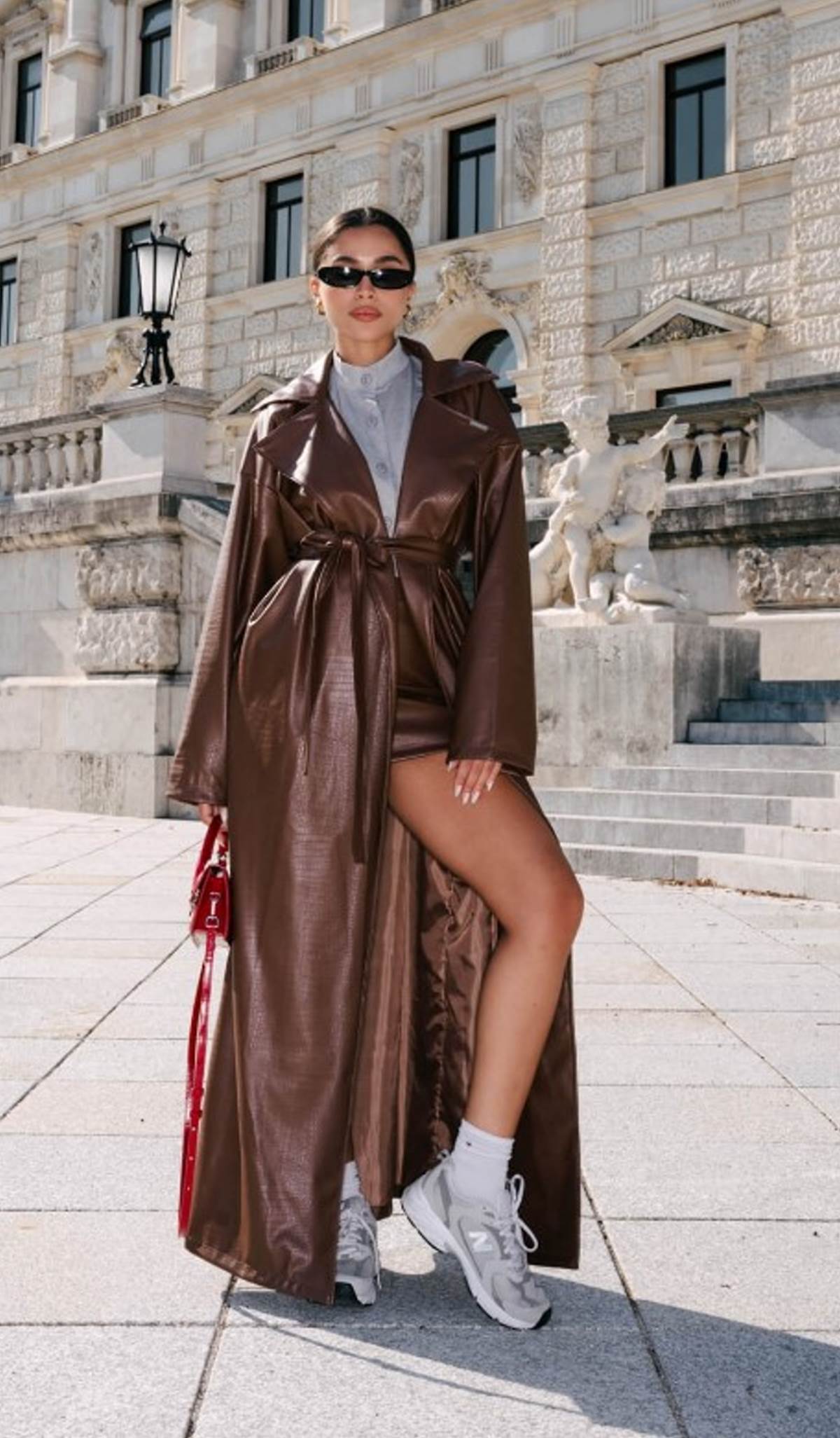 Κροκό σοκολατί καμπαρντίνα bubblegun