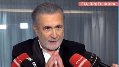 Ο Λάκης Λαζόπουλος στις κάμερες