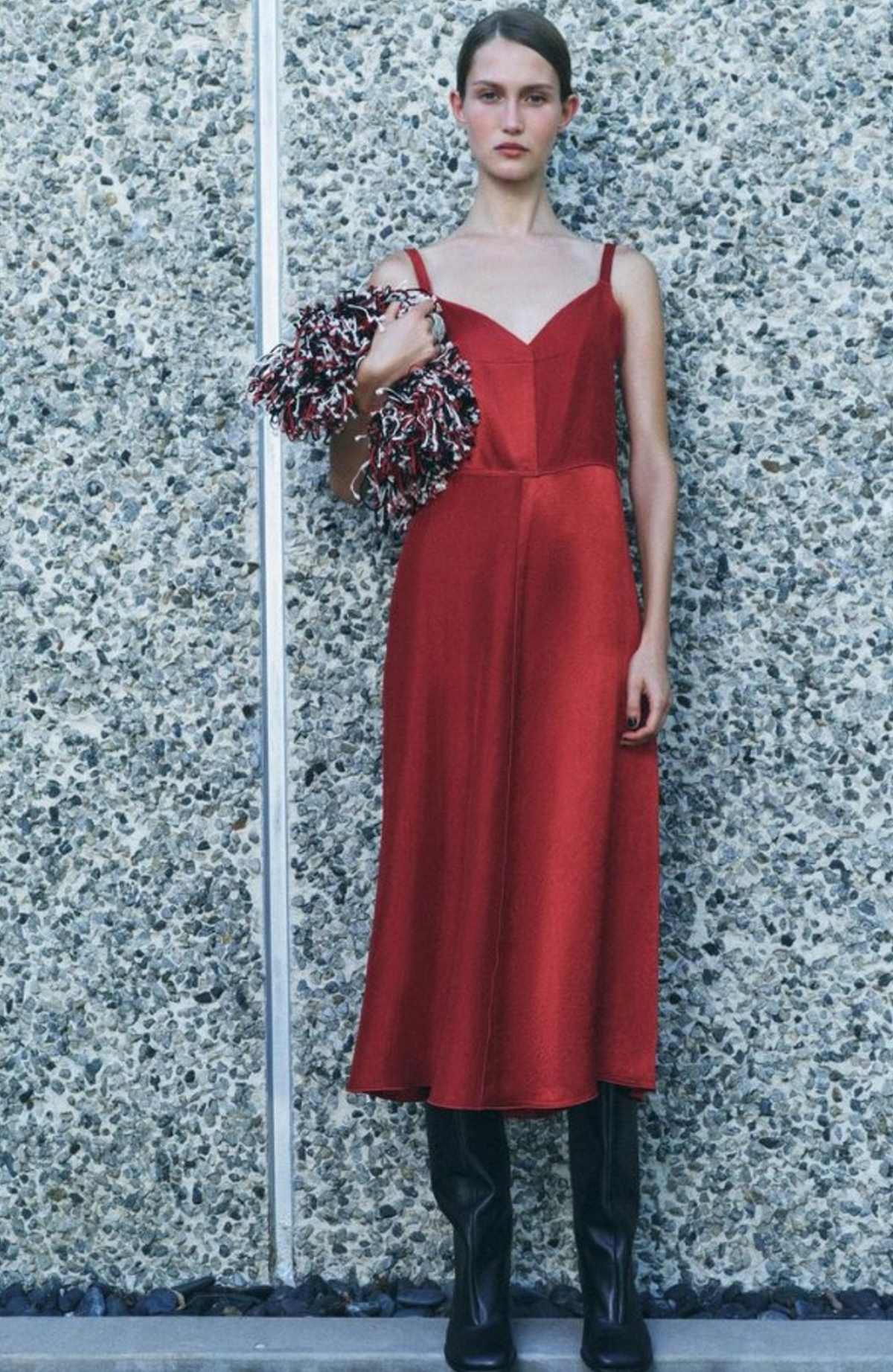 μπορντό Lingerie φόρεμα