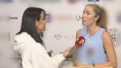 Η Μαριέττα Χρουσαλά σε έξοδό της