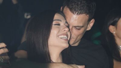 Η Μελίνα Νικολαΐδη και ο Δημήτρης Φιντιρίκος στα μπουζούκια