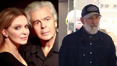 Ο Γιάννης Μόρτζος με τη σύζυγό του και ο Πέτρος Φιλιππίδης