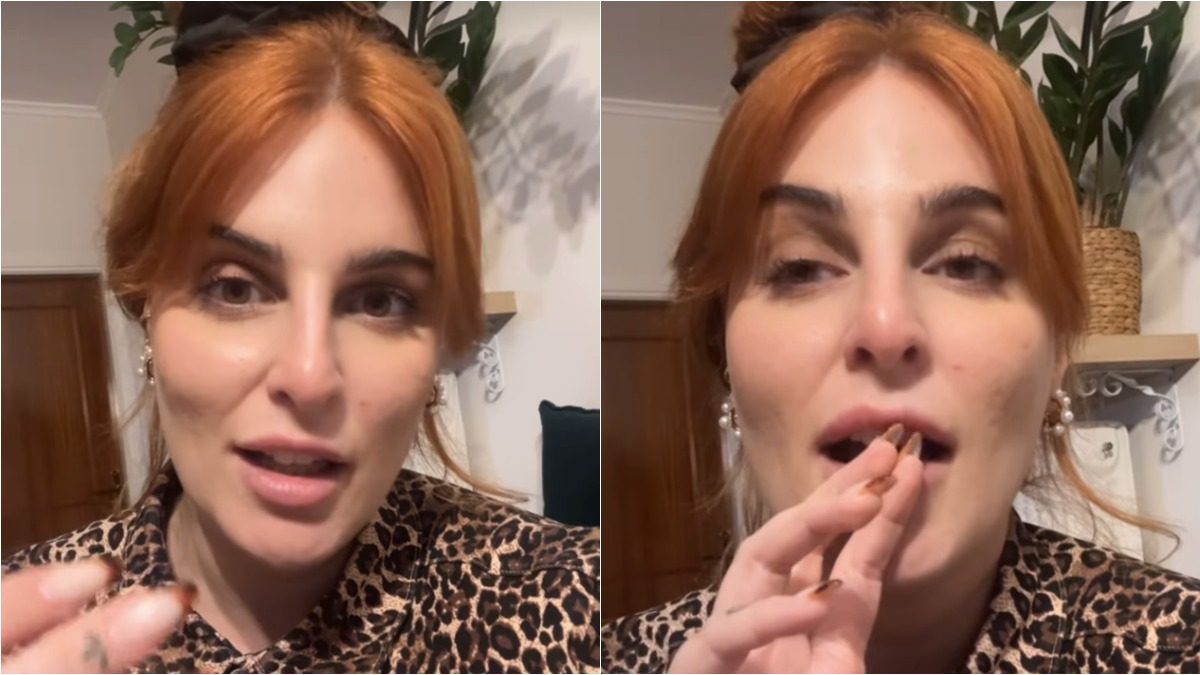 Η Εβελίνα Νικόλιζα μιλάει σε βίντεο στο ιντσαγκραμ