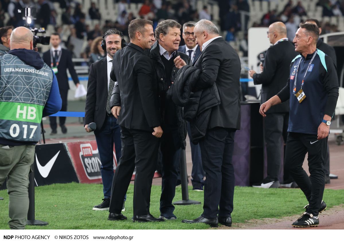 Ο Ντέμης Νικολαΐδης στο ΟΑΚΑ.