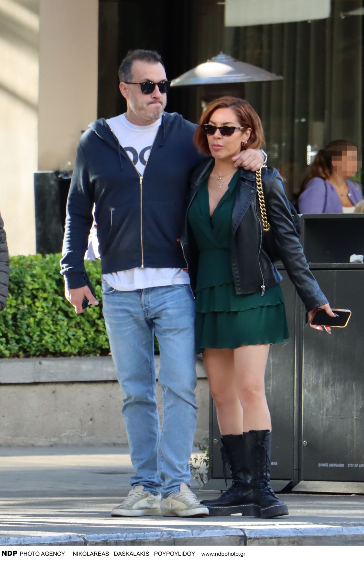 Μαριάντα Πιερίδη: Αγκαλιά με τον Πάνο Ιωάννου στο κέντρο της Αθήνας - Αποκλειστικές φωτογραφίες