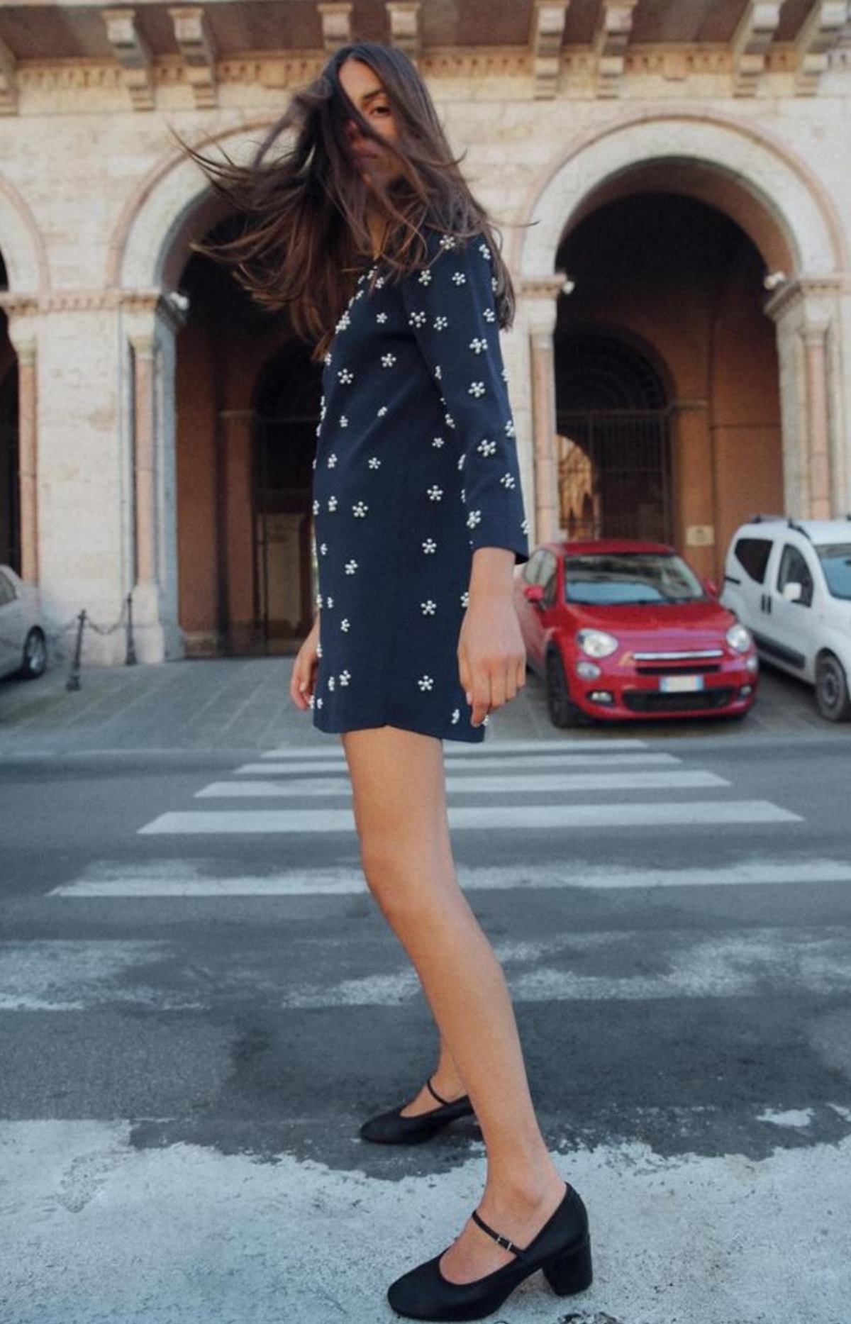 Φόρεμα zara με πέρλες