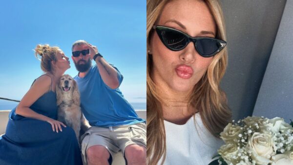 Η Φωτεινή Πετρογιάννη με τον Μιχάλη Ρουμπή στις διακοπές τους και η πρώτη στον γάμο τους