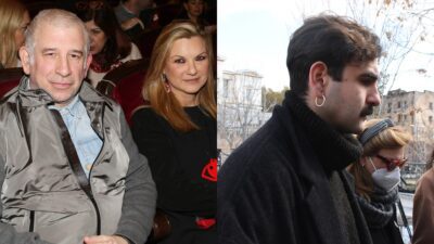 Ο Πέτρος Φιλιππίδης η γυναίκα του και ο γιος του