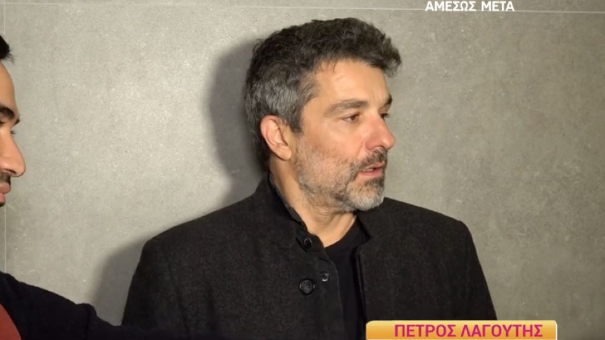 Ο Πέτρος Λαγούτης μιλάει στην κάμερα του Happy Day.