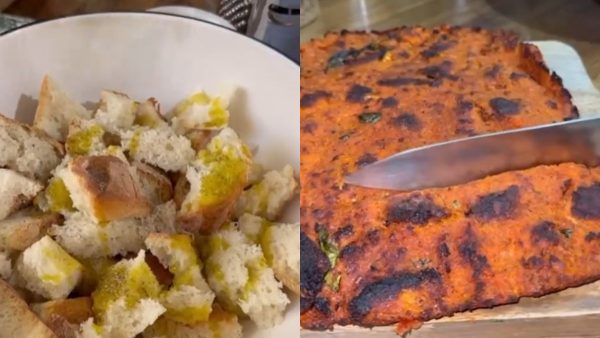 Πίτσα με μπαγιάτικο ψωμί