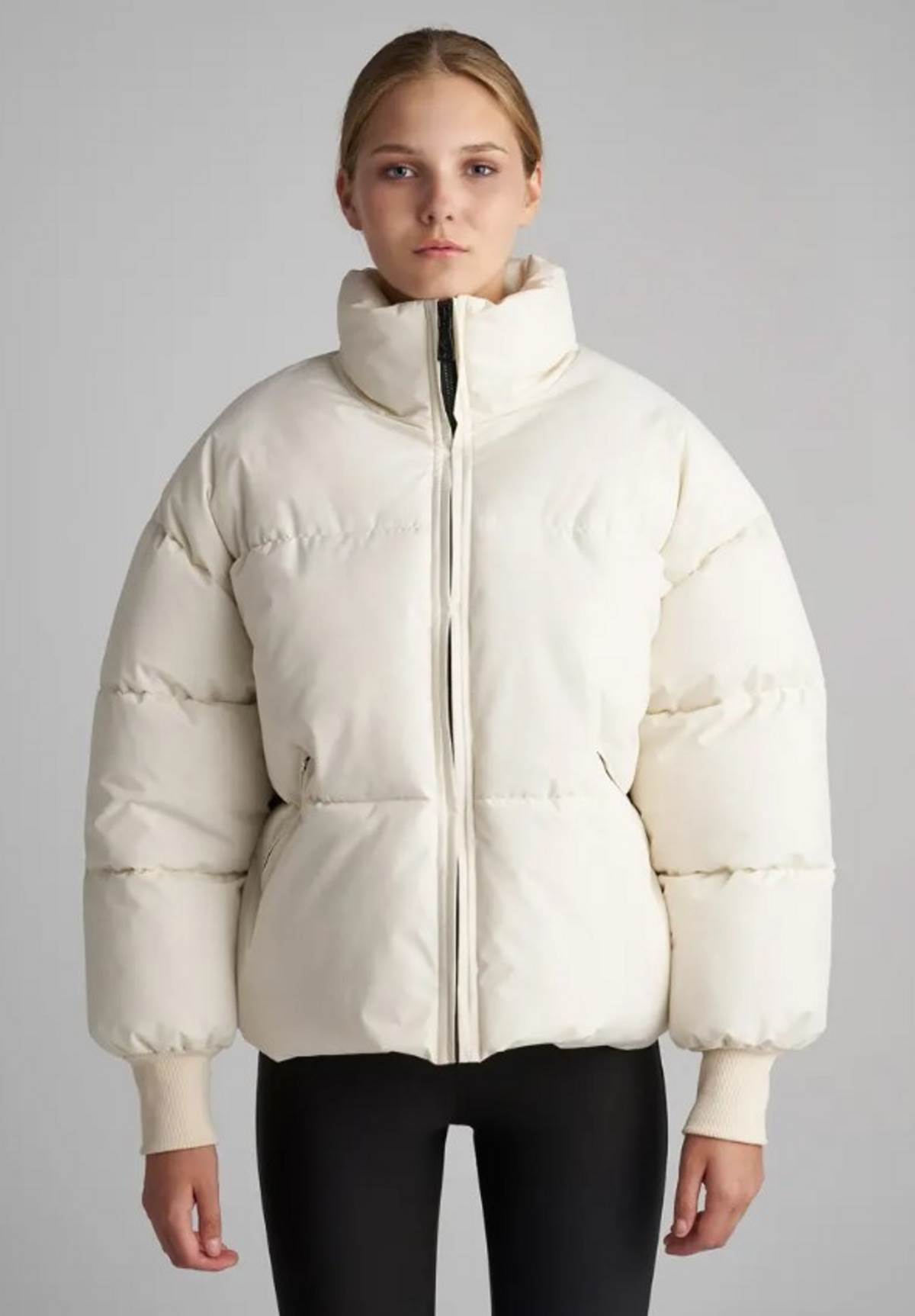 puffer jacket λευκό