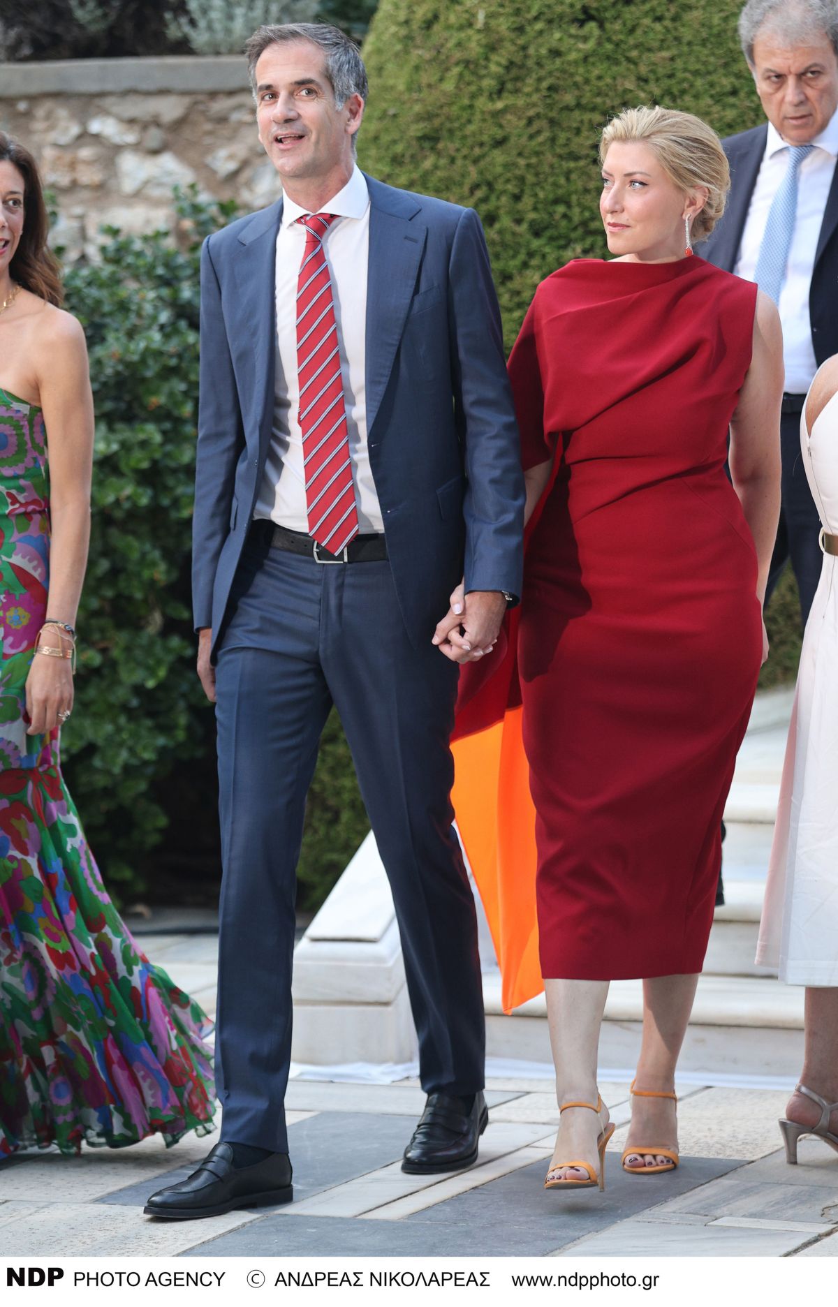 Η Σία Κοσιώνη και ο Κώστας Μπακογιάννης στο Προεδρικό Μέγαρο.