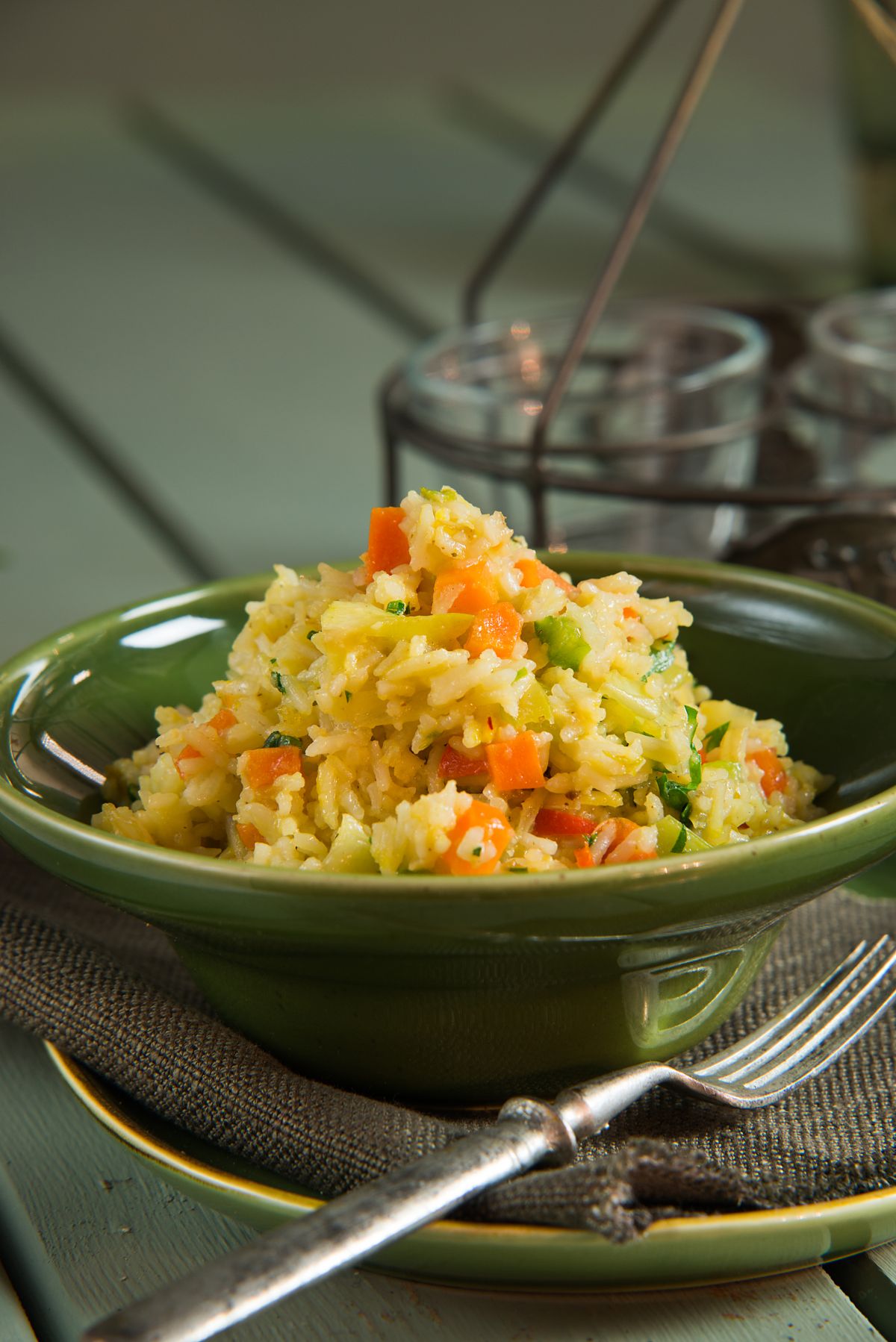 ρύζι με διάφορα λαχανικά