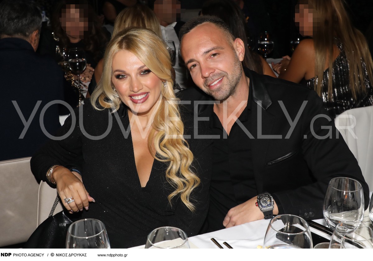 Η Κωνσταντίνα Σπυροπούλου με τον Βασίλη Σταθοκωστόπουλο σε έξοδό τους