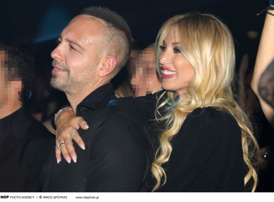 Η Κωνσταντίνα Σπυροπούλου με τον Βασίλη Σταθοκωστόπουλο σε έξοδό τους