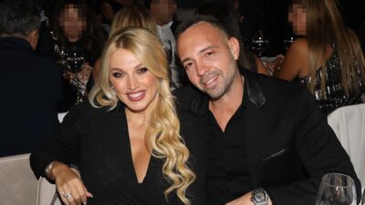 Η Κωνσταντίνα Σπυροπούλου και ο Βασίλης Σταθοκωστόπουλος στα μαύρα σε βραδινή έξοδο