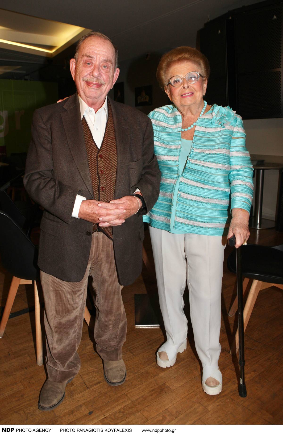 Ο Ηλίας Μαμαλάκης και η Βέφα Αλεξιάδου