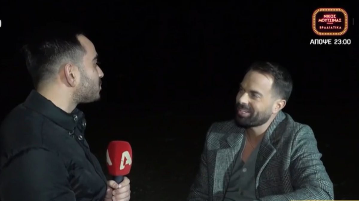 Ο Ηλίας Βρεττός στην κάμερα του Happy Day