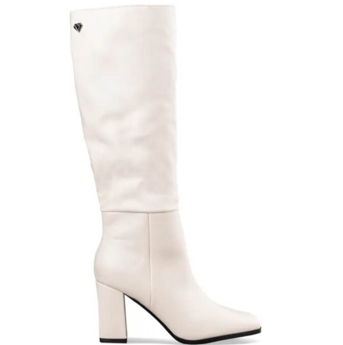 λευκές μπότες envie shoes