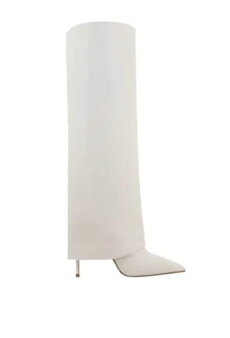 λευκές μπότες kalogirou