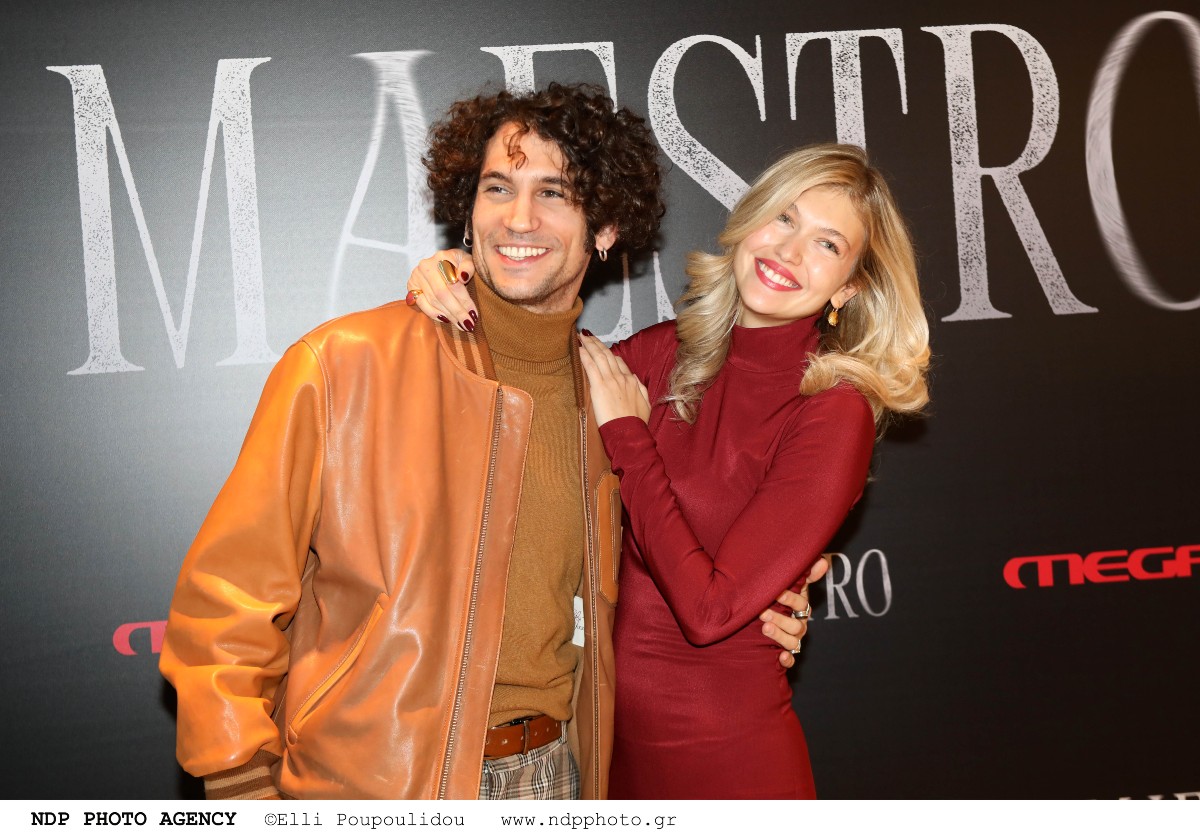 O Ορέστης Χαλκιάς και η Κλέλια Ανδριολάτου στην εθνική πινακοθήκη