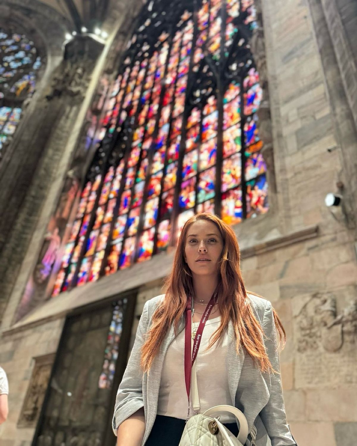 Η Σίσσυ Χρηστίδου σε ναό στο Μιλάνο