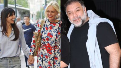 Η Ηλιάνα Παπαγεωργίου, η Έλενα Χριστοπούλου και ο Γρηγόρης Αρναούτογλου.