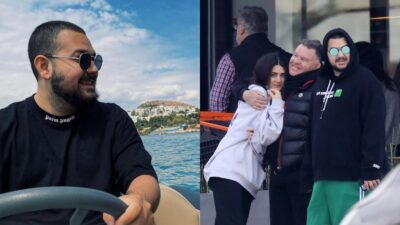 Ο Χρήστος Κούγιας σε σκάφος και μαζί με τον Αλέξη Κούγια και την αδερφή του