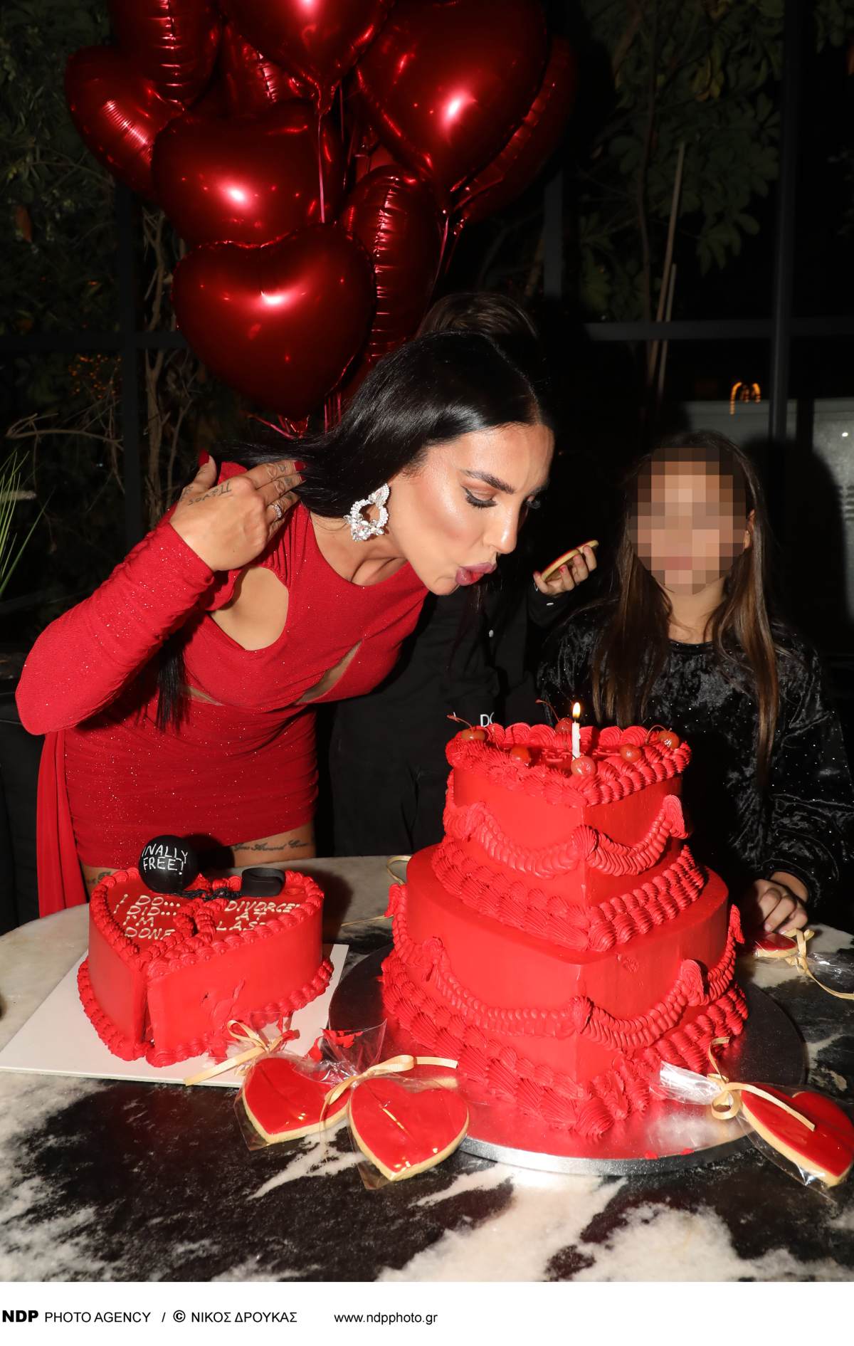 Η Ζέτα Θεοδωροπούλου στα γενέθλια της.