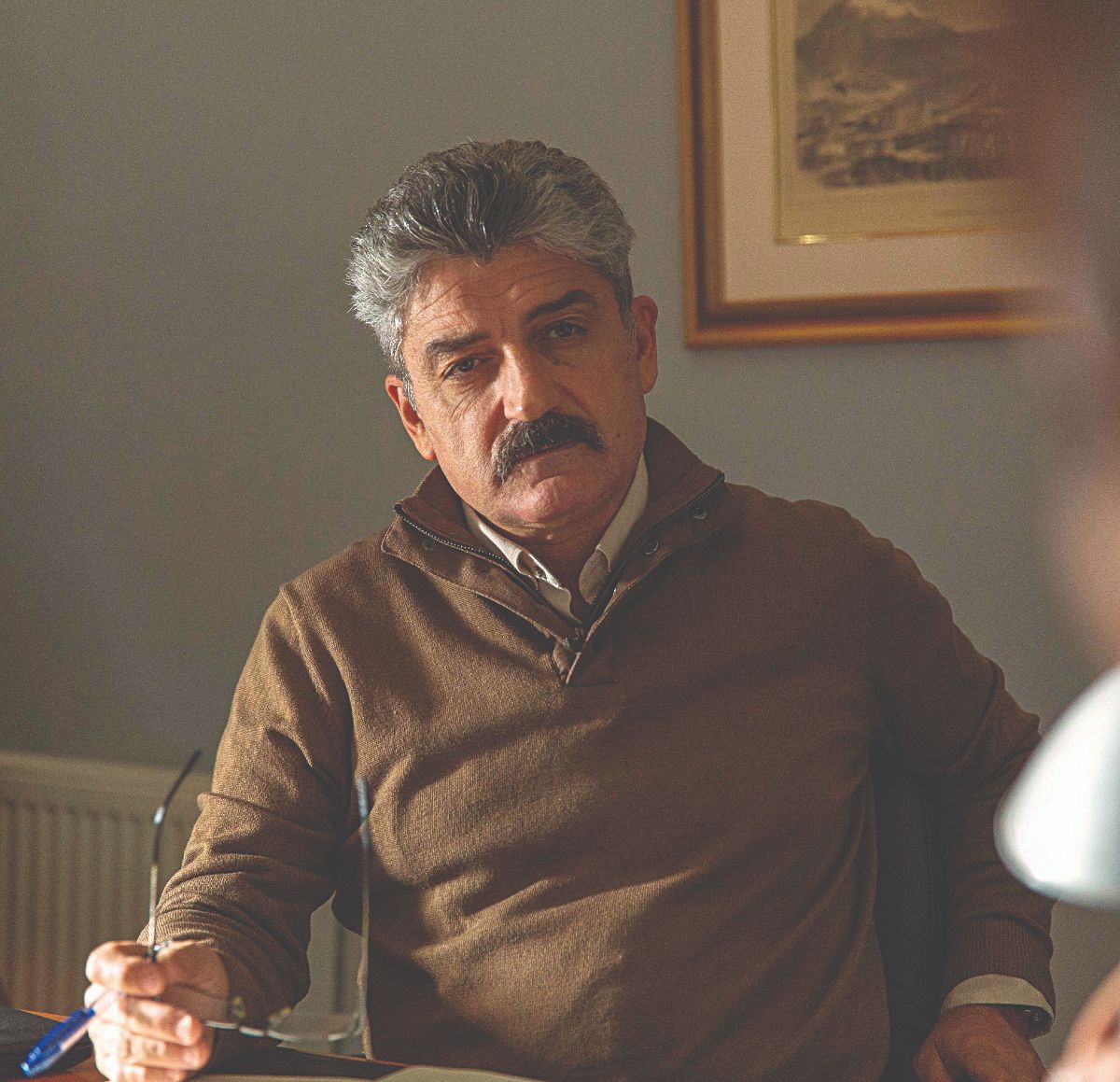 Ο Δημήτρης Ήμελλος στα γυρίσματα του Σασμού