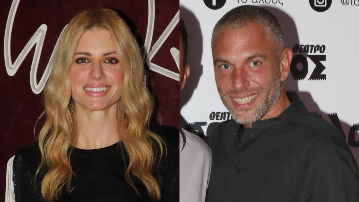 Η Ευαγγελία Αραβανή με τον Σπύρο Λάζαρη