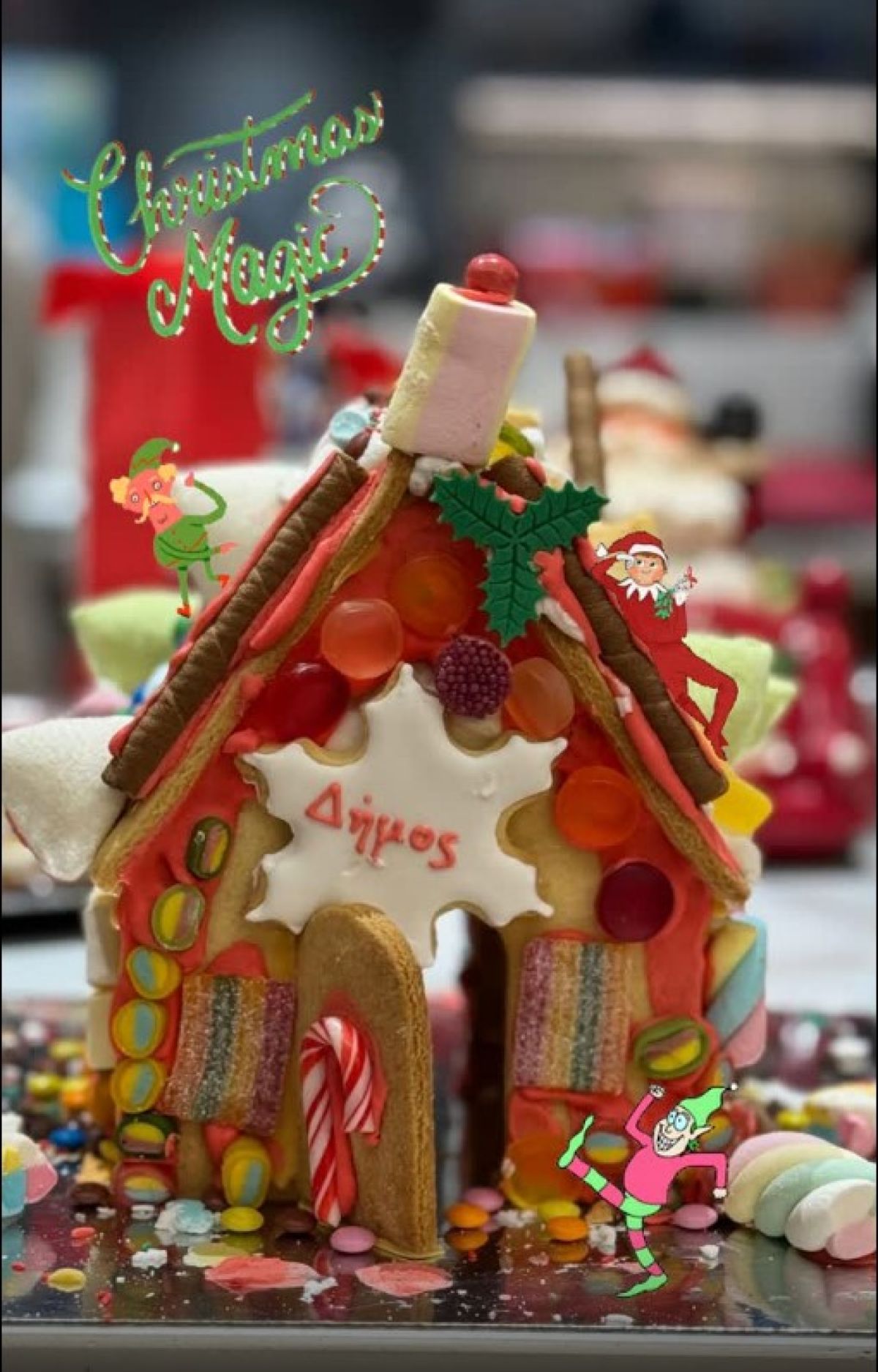 Το μπισκοτόσπιτο που έφτιαξε η Σία Κοσιώνη