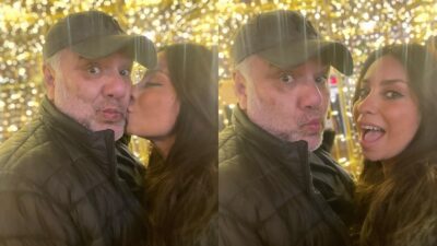 Η Νάνσυ Αντωνίου και ο Γρηγόρης Αρναούτογλου σε χριστουγεννιάτικο mood