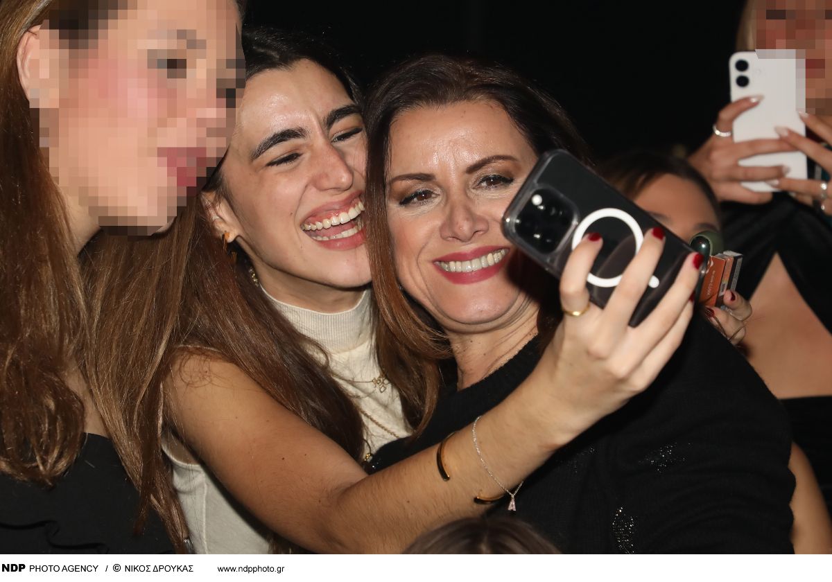 Η Άννα Δρούζα με την κόρη της.