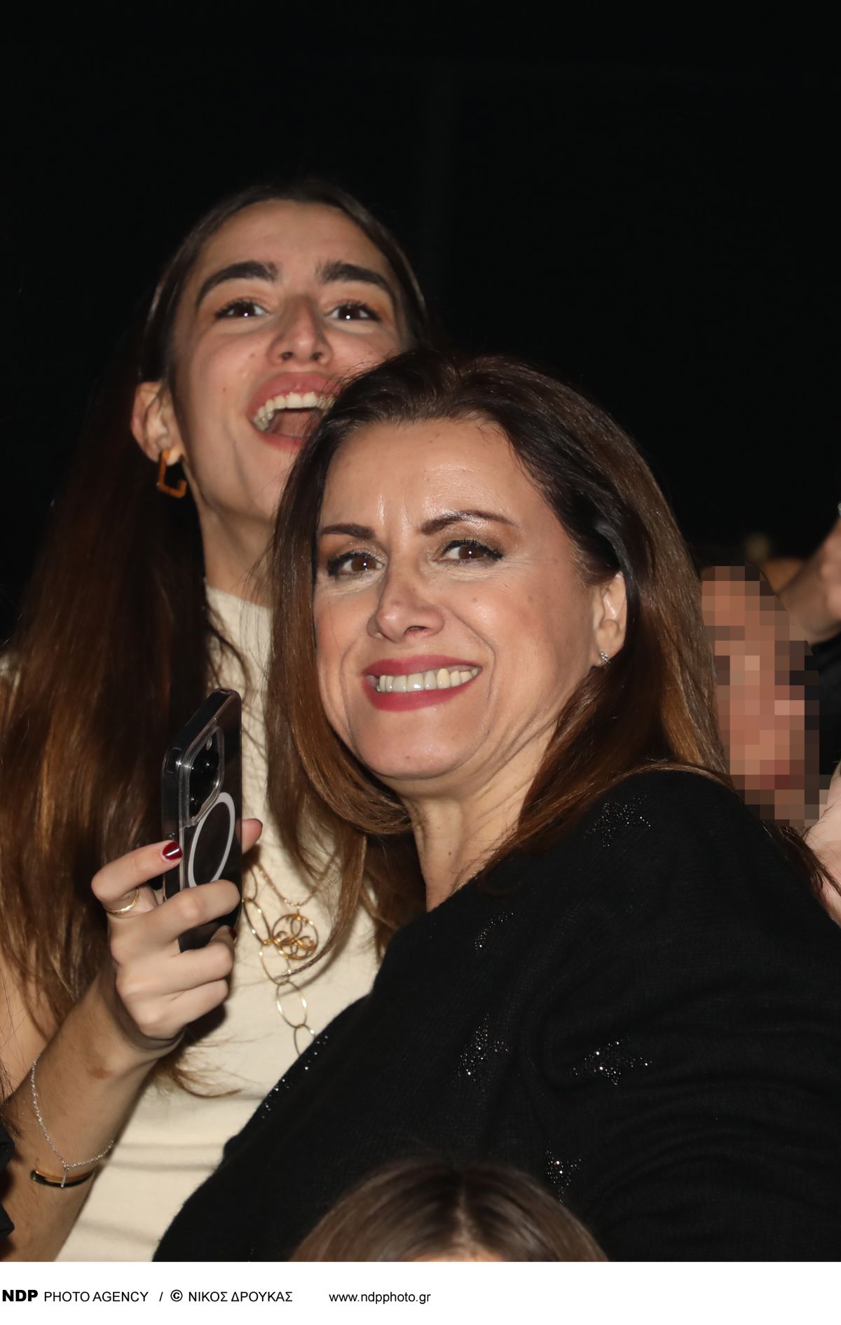 Η Άννα Δρούζα με την κόρη της.