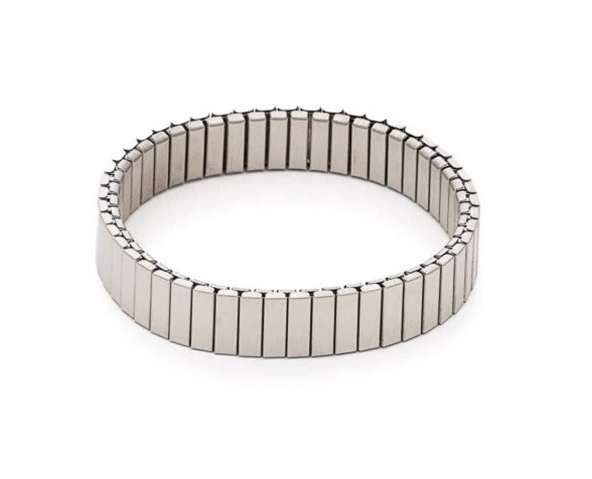 ασημί βραχιόλι visetti