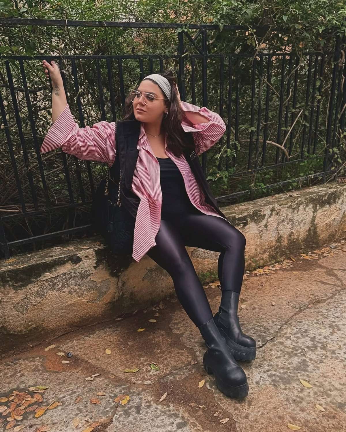 Η Δανάη Μπάρκα σε πάρκο