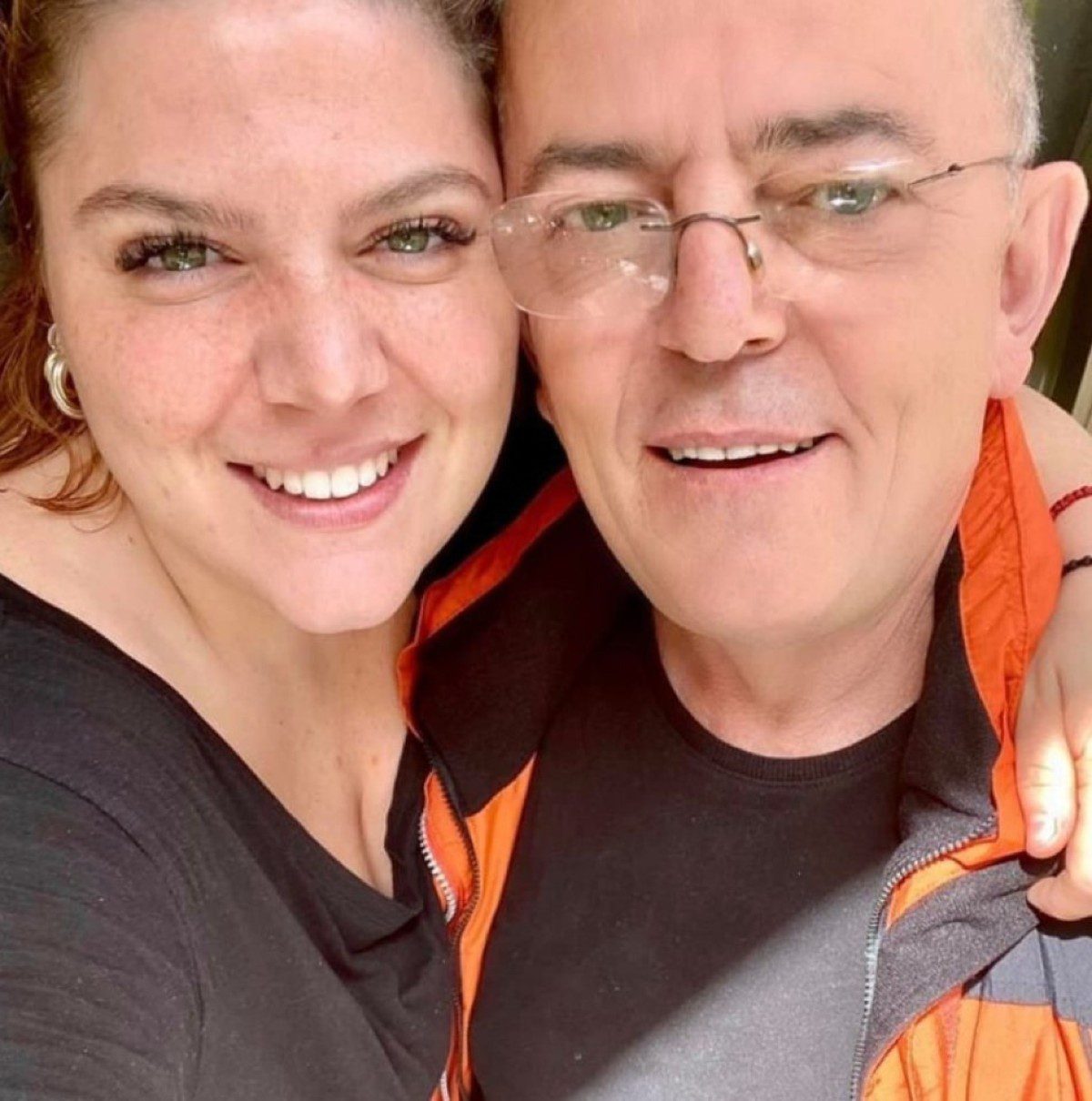 Η Δανάη Μπάρκα με τον μπαμπά της